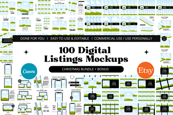 100+ Etsy Mockup Christmas Bundle: Elevate Your Holiday Designs