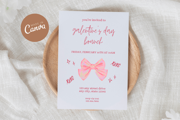 Coquette Galentine's Invitation Canva: Elevate Your Visual Communication