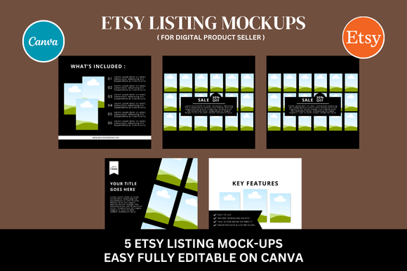 Elevate Your Etsy Shop with Canva Mockup Bundles