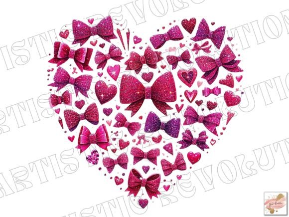Elevate Your Valentine's Designs with a Coquette Bow PNG