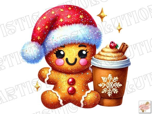 Festive Christmas Gingerbread Man Png Cocoa Png for Designers