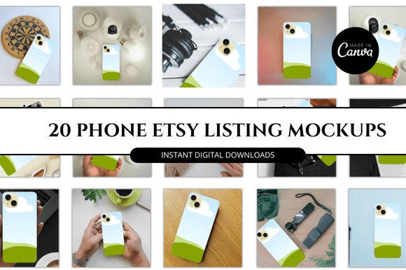 Phone Etsy Canva Mockup: Streamline Your Digital Product Listings