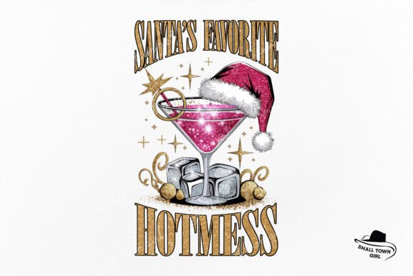 Santa's Favorite Hot Mess: A Festive Design Asset