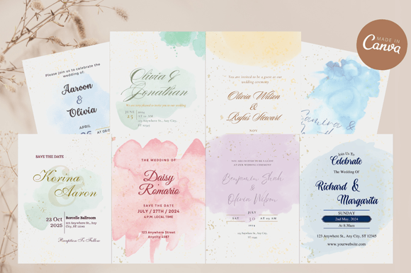 Streamline Your Wedding Stationery with a Canva Bundle