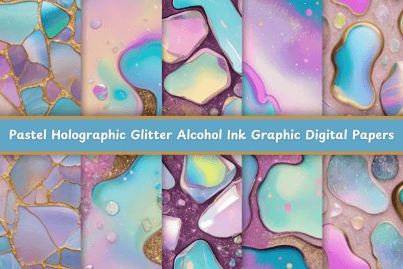 Unlocking Ethereal Aesthetics with Pastel Holographic Glitter Alcohol Ink