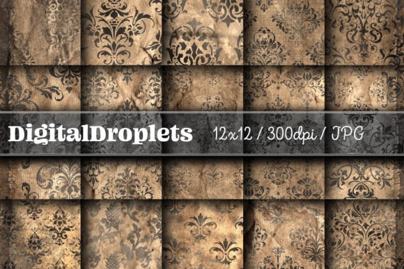 Vintage Damask Scrapbook Vol. 1: A Designer's Texture Toolkit