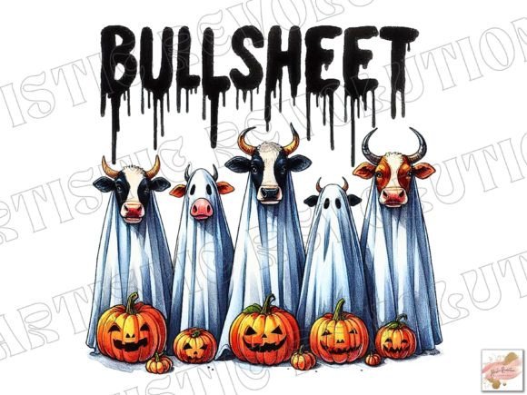 Whimsical Halloween & Cow Graphics for Creative Projects